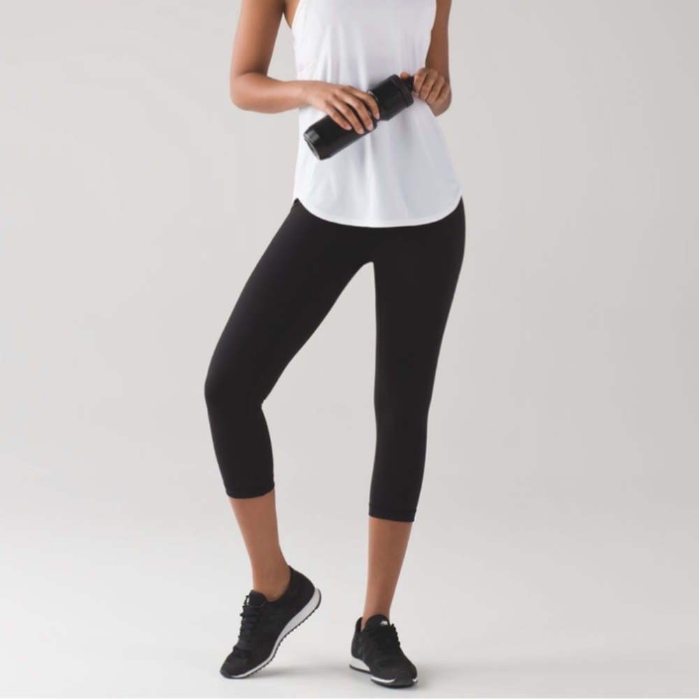 Lululemon Wunder Under Crop Hi-Rise Full-On Luxtreme 21" Black First Release